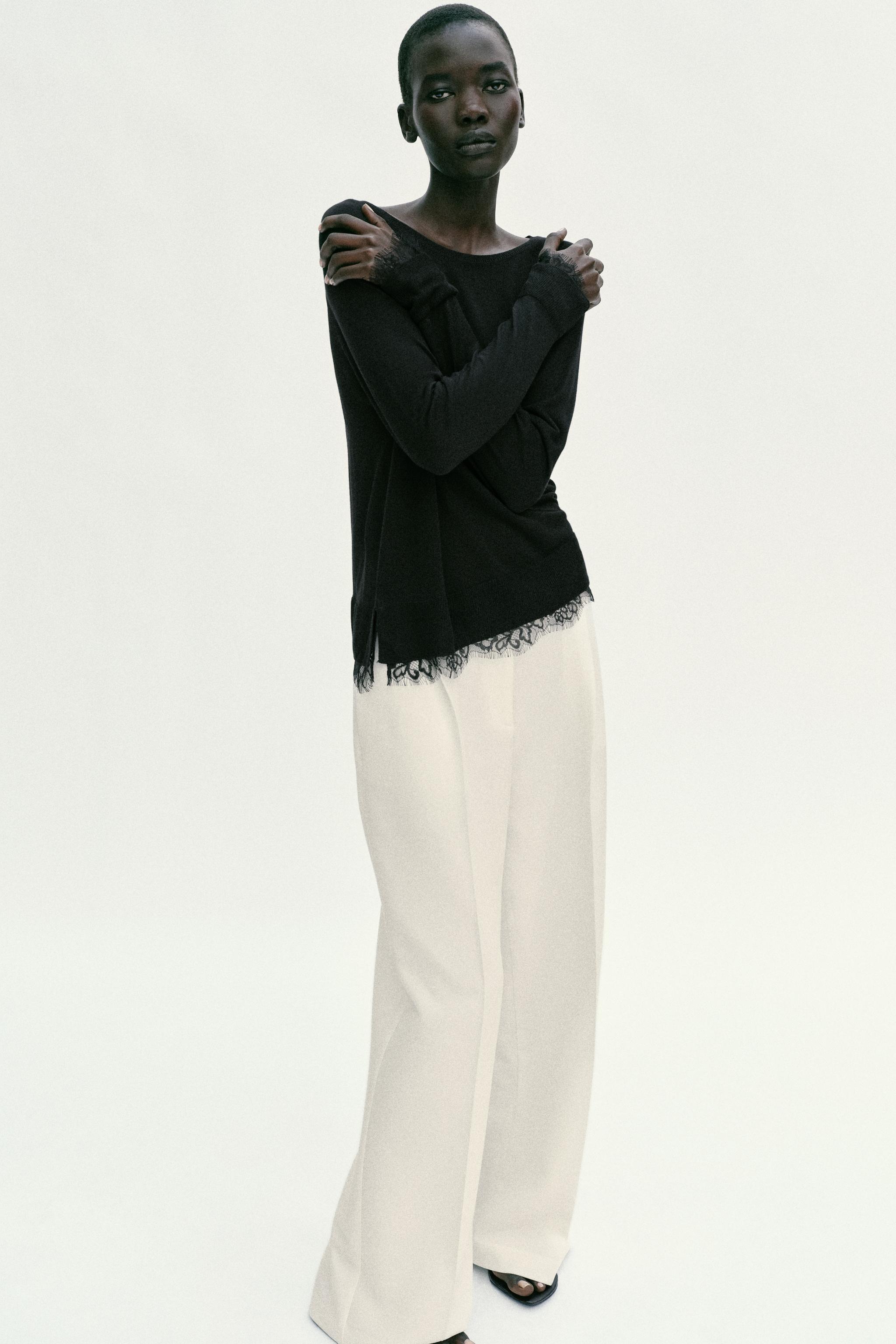 LACE KNIT JUMPER